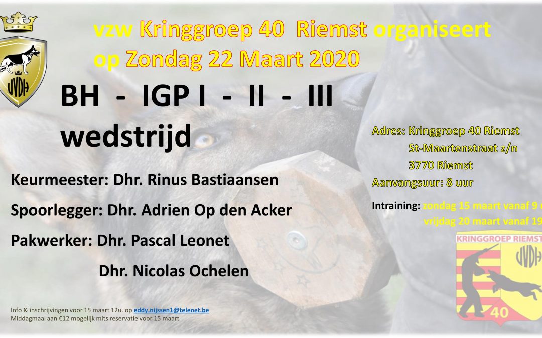 26/03/2022 IGP/IGP-V/BH-Wedstrijd in Riemst