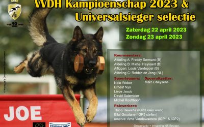 VVDH kampioenschap en Universal Siegerselectie (uitslag)